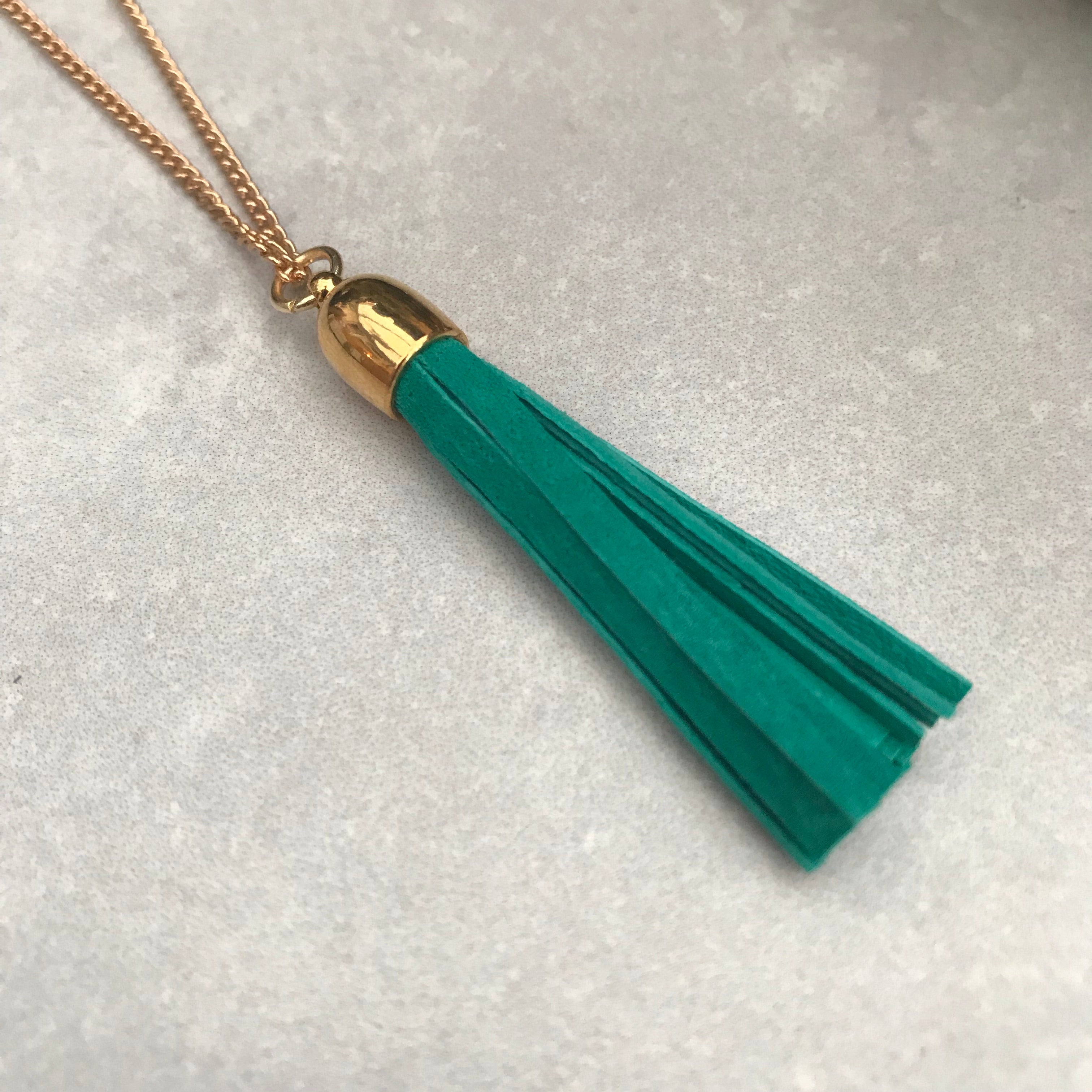 Tassel Necklace - green