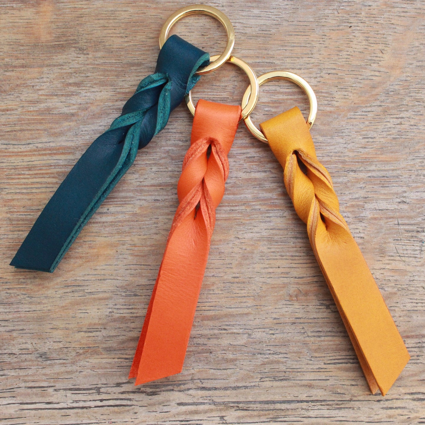Twist Keyring - Mustard Yellow